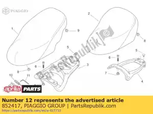 Piaggio Group 852417 dopsleutel - Onderkant