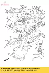 demper, plaat 1 van Yamaha, met onderdeel nummer 2C02414H0000, bestel je hier online: