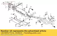 18338MCT010, Honda, garde, silencieux honda fjs 400 600 2005 2006 2009 2010 2011 2012, Nouveau