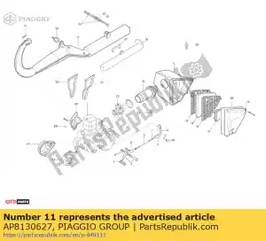 Piaggio Group AP8130627 base cassa filtro - Lato sinistro