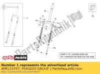 AP8123797, Piaggio Group, forcella anteriore aprilia  leonardo 250 1999 2000 2001 2002 2003 2004, Nuovo