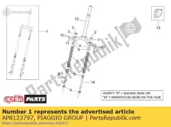 Qui puoi ordinare forcella anteriore da Piaggio Group , con numero parte AP8123797: