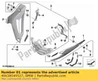 46638549527, BMW, motorspoiler links - bevroren-donkerblauw bmw  1000 2013 2014 2015 2016, Nieuw