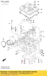 Here you can order the stud from Suzuki, with part number 0910808143: