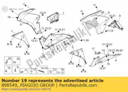 Aqui você pode pedir o decalque rh rsv4 em Piaggio Group , com o número da peça 898549: