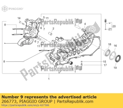 Aprilia 266773, Silent-block, OEM: Aprilia 266773