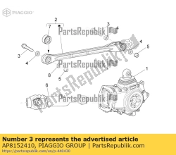 Aprilia AP8152410, Parafuso c / flange m10x55, OEM: Aprilia AP8152410