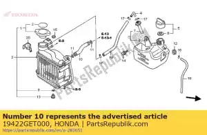 Honda 19422GET000 cano, radiador - Lado inferior