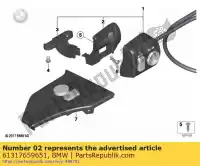 61317659651, BMW, lower section of switch housing, left bmw  900 1150 1200 1998 1999 2000 2001 2002 2003 2004 2005 2006 2007 2008 2009, New