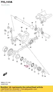 suzuki 1267636F10 distanziatore, regolatore - Il fondo