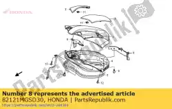 Here you can order the no description available at the moment from Honda, with part number 82121MGSD30: