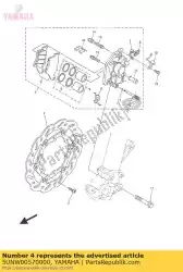 Aquí puede pedir conjunto de pistón, pinza de Yamaha , con el número de pieza 5UNW00570000: