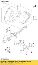 Here you can order the bracket,license from Suzuki, with part number 3592743H00: