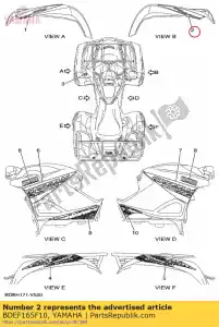 yamaha BDEF165F10 gráfico, frente - Lado inferior