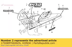 Honda 17508MT6600ZA streep, bruin * type1 * - Onderkant