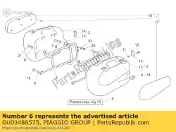 Here you can order the lh support from Piaggio Group, with part number GU03486575: