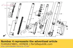 Here you can order the spring,fr fork(0. From Honda, with part number 51402KZ3B01: