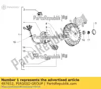 497652, Piaggio Group, uchwyt cewki vespa px vespa px zapm74100, zapm74101 zapm74200, zapm743d 125 150 200 1985 1992 2007 2011 2016 2017 2018, Nowy