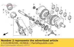 Aquí puede pedir pistón (estándar) de Honda , con el número de pieza 13101MFAD00: