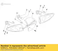 638621, Piaggio Group, señal de giro derbi piaggio boulevard fly zip 50 125 150 2004 2005 2006 2007 2009 2010, Nuevo