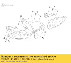 Here you can order the turn sign. From Piaggio Group, with part number 638621: