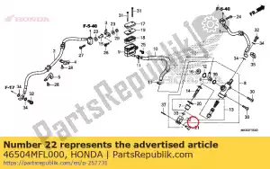 honda 46504MFL000 gewricht, remstang - Onderkant