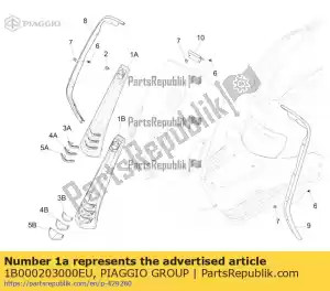 Piaggio Group 1B000203000EU steuerrohrcover - Bottom side