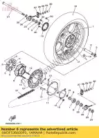 1WDF536600P3, Yamaha, sprz?g?o, piasta yamaha  300 320 2020 2021, Nowy