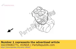 Here you can order the gasket, carburetor insula from Honda, with part number 16229KBG771: