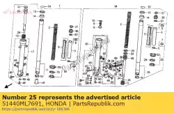 Qui puoi ordinare nessuna descrizione disponibile al momento da Honda , con numero parte 51440ML7691: