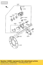 Here you can order the pad-assy-brake kmx200-a2 from Kawasaki, with part number 430821070: