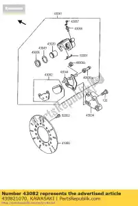 kawasaki 430821070 pad-assy-brake kmx200-a2 - Bottom side