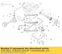 1A015801, Piaggio Group, scambiatore acqua - olio apr rs 660 20 aprilia ksua0 rs 660 abs (apac) tuono 660 (apac) zd4ksa00, zd4kvh, zd4ksg zd4ksue0 zd4ztpiag 660 2020 2021 2022, Nowy