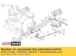 Aprilia AP8121284, Pasador de palanca de freno, OEM: Aprilia AP8121284