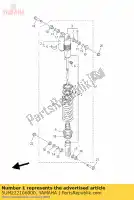 5UM222106000, Yamaha, ammortizzatore, posteriore yamaha wr wrf 250, Nuovo