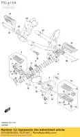 4355206G00, Suzuki, placa, para pie de página suzuki  dl dl v-strom v-strom 650 1000 2002 2003 2004 2005 2006 2007 2008 2009 2010 2011 2012 2014 2015 2016 2017 2018 2019, Nuevo