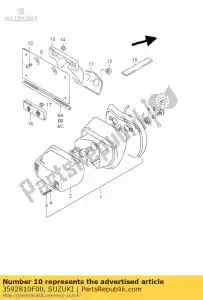 suzuki 3592810F00 verblijf, licentie pl - Onderkant