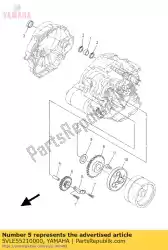 Here you can order the shaft 1 from Yamaha, with part number 5VLE55210000: