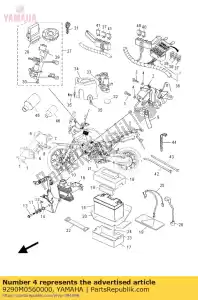 yamaha 9290M0560000 rondelle, lisse - La partie au fond