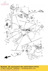 yamaha 5TJ82116E000 fio, menos chumbo - Lado inferior