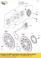 41080064618U, Kawasaki, disque, fr, noir / noir zx1400jgf kawasaki  zzr 1400 2016 2017 2018 2019 2020 2021, Nouveau