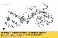 23422KM1000, Honda, gear, counter (37t) honda cn helix spazio  cn250 1 250 , New