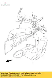 Aquí puede pedir tubo, toma de aire de Suzuki , con el número de pieza 9443124F02: