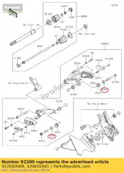 Ici, vous pouvez commander le rondelle, 10,5x26x2,3 bj250-g2 auprès de Kawasaki , avec le numéro de pièce 922000088: