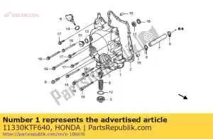 Honda 11330KTF640 couverture comp., r. - La partie au fond