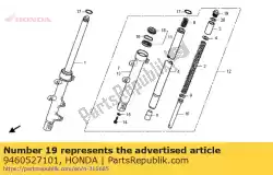 Aqui você pode pedir o parafuso d1, garfo em Honda , com o número da peça 9460527101: