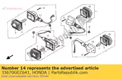 Ici, vous pouvez commander le base comp., l. Rr. Clignotant auprès de Honda , avec le numéro de pièce 33670GEZ641: