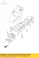 5WWF16290000, Yamaha, fango di guardia yamaha cw 50 2005 2006 2007 2008 2009 2010 2011 2013 2014 2015 2016, Nuovo