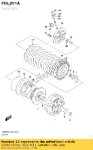 suzuki 2326132E00 pinhão, solte - Lado inferior