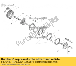 Aprilia 847044, Aandrijfkoppelingsschijf, OEM: Aprilia 847044